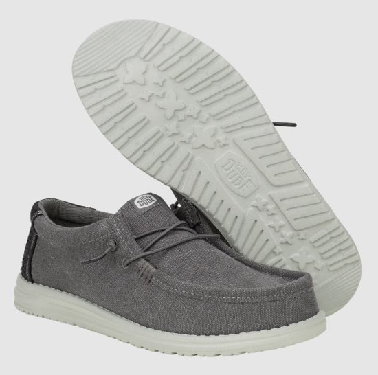 HEYDUDE m čevlji 43084-1U4 WALLY WORKWEAR granite grey black
