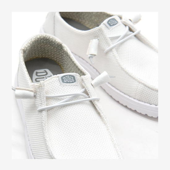 HEYDUDE ž čevlji 41878-100 WENDY STRETCH SOX white