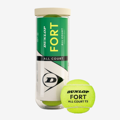 DUNLOP žogice za tenis FORT 3  yellow green