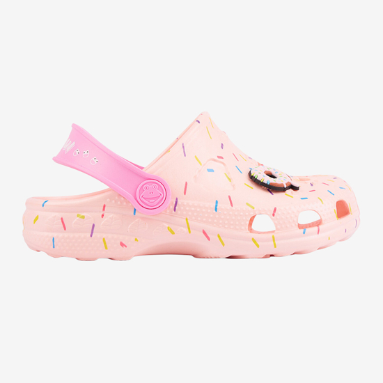 COQUI otr natikači LITTLE FROG 8701-280-4106 candy pink dk. pink donut + amulet