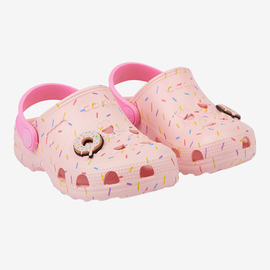 COQUI otr natikači LITTLE FROG 8701-280-4106 candy pink dk. pink donut + amulet