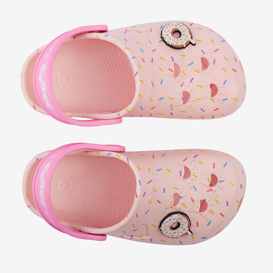 COQUI otr natikači LITTLE FROG 8701-280-4106 candy pink dk. pink donut + amulet