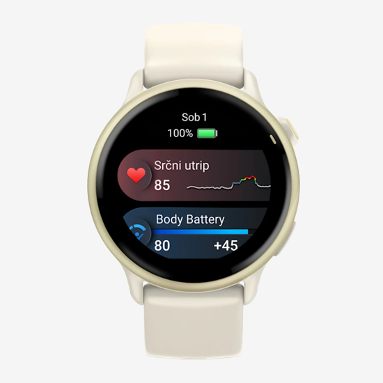 GARMIN športna ura VIVOACTIVE ® 6 010-02985-01 bone lunar gold