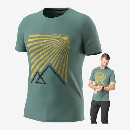 DYNAFIT m majica 71884 3091 TRANSALPER GRAPHIC SHIRT atlantic