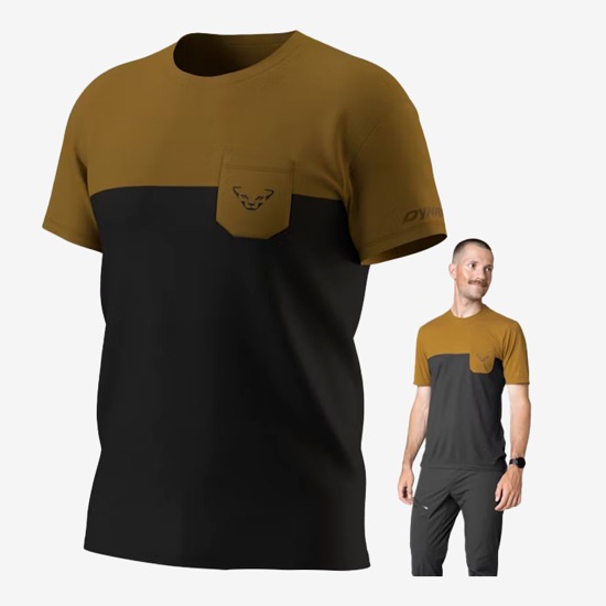 DYNAFIT m majica 71949 7461 TRANSALPER POCKET SHORT-SLEEVED SHIRT relic
