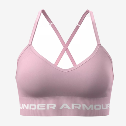 UNDER ARMOUR ž trening top 1384417-647 VANISH SEAMLESS LOW SPORTS BRA prime pink white