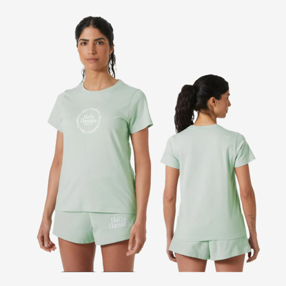 HELLY HANSEN ž majica 54592 462 CORE GRAPHIC T-SHIRT green mist