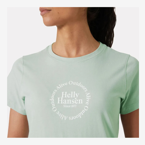HELLY HANSEN ž majica 54592 462 CORE GRAPHIC T-SHIRT green mist