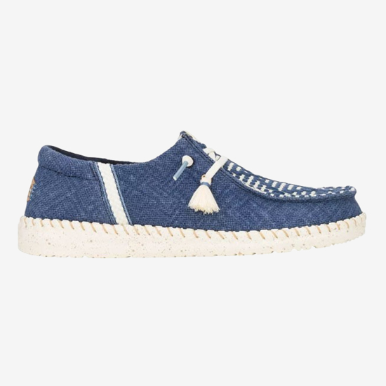 HEYDUDE ž čevlji 43182-4UC WENDY FANK COAST JUTE navy blazer