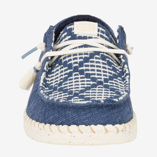 HEYDUDE ž čevlji 43182-4UC WENDY FANK COAST JUTE navy blazer