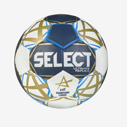 SELECT rokometna žoga ULTIMATE REPLICA CHAMPIONS LEAGUE V25 white gold