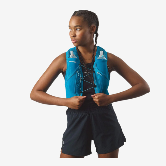SALOMON nahrbtnik 24624 ACTIVE SKIN 12L SET M blue danube/blue cura