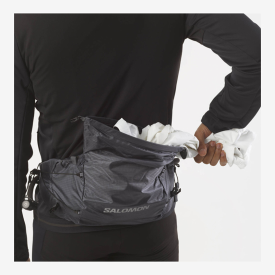 SALOMON pas torbica z bidonom 20932 CROSS SEASON WAIST BELT ebony/black