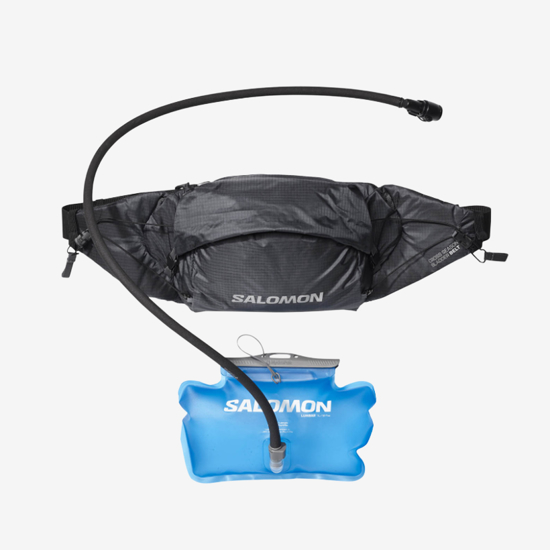 SALOMON pas torbica z bidonom 20932 CROSS SEASON WAIST BELT ebony/black