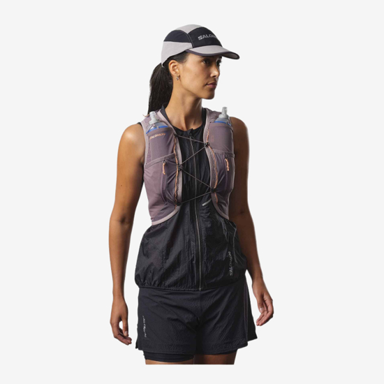 SALOMON nahrbtnik 21787 ACTIVE SKIN 12L WOMAN SET quail/moonscape