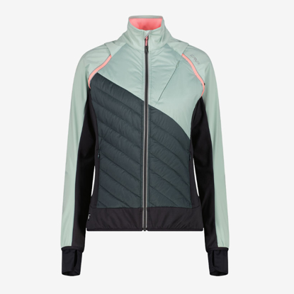 CMP ž softshell/brezrokavnik 30A2276 12EU WOMEN JACKET WITH DETACHABLE SLEEVES jade trek green