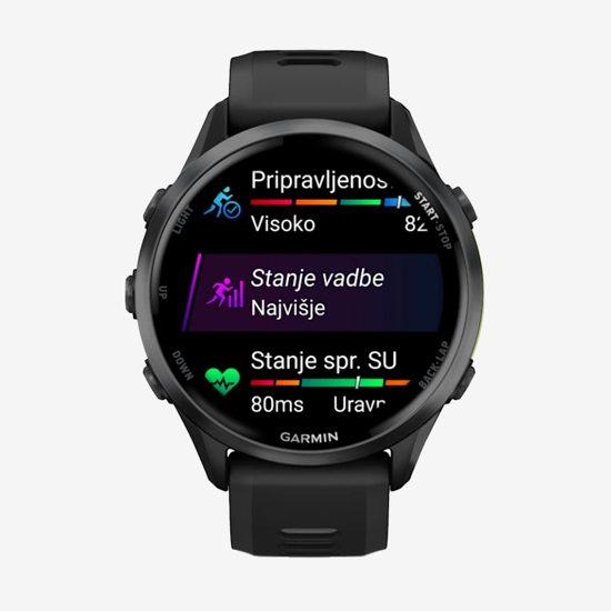 GARMIN športna ura FORERUNNER ® 970 010-02969-10 Carbon Grey DLC Titanium with Black Case