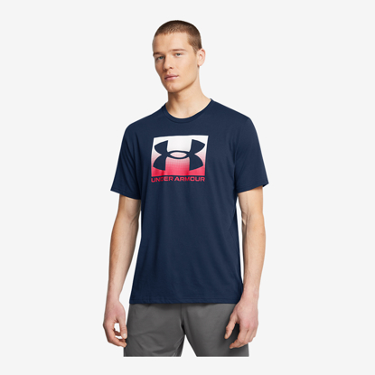 UNDER ARMOUR m majica 1386793-408  UA BOXED SPORTS SHORT SLEEVE academy red blue