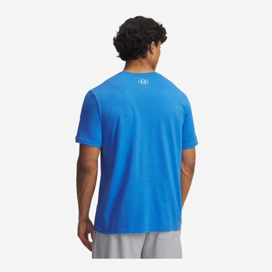 UNDER ARMOUR m majica 1326799-411 UA LEFT CHEST LOGO SHORT SLEEVE blue atlantis blue calm