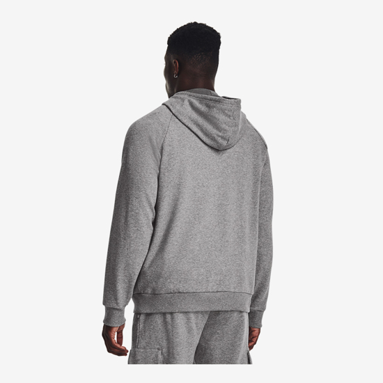 UNDER ARMOUR m kapucar 1379758-025 UA RIVAL FLEECE LOGO HOODIE castlerock light heather white