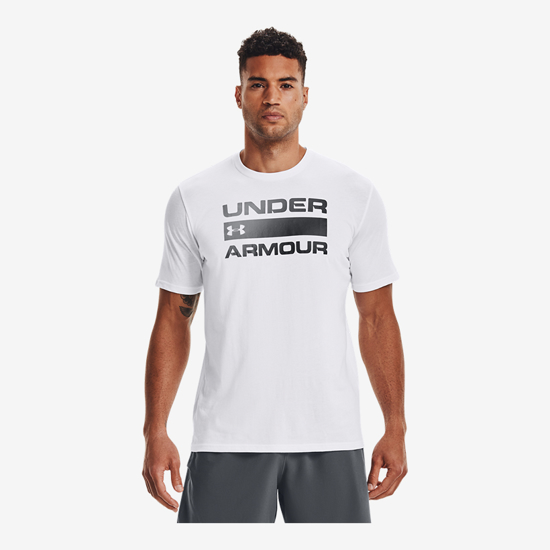 UNDER ARMOUR m majica 1329582-100  TEAM ISSUE WORDMARK white