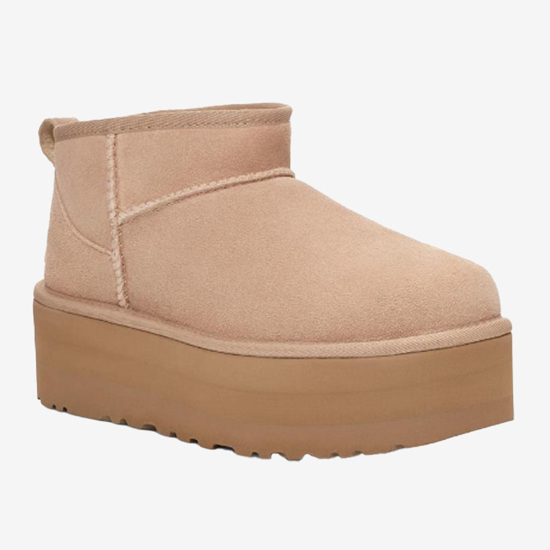 UGG ž škornji 1135092 CLASSIC ULTRA MINI PLATFORM sand-san