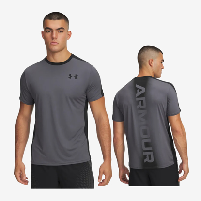 UNDER ARMOUR m majica 6007758-025 HEATGEAR WORDMARK SHORT SLEEVE castlerock