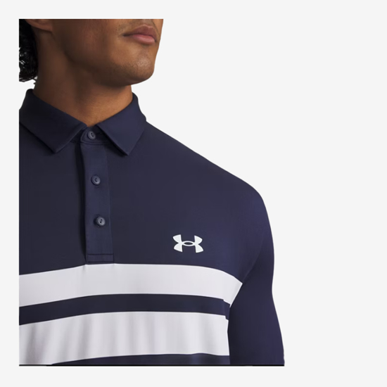 UNDER ARMOUR m golf majica 1378676-428 PLAY OFF 3.0 STRIPE POLO SHIRT midnight navy