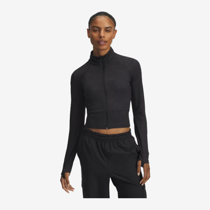 UNDER ARMOUR ž jopica 6007093-001 MERIDIAN SUEDE EFFECT FULL-ZIP black