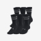 UNDER ARMOUR nogavice ESSENTIAL 6-PACK CREW SOCKS black