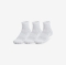 UNDER ARMOUR nogavice TRAINING COTTON 3-PACK QUARTER SOCKS white