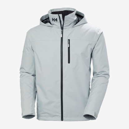 HELLY HANSEN m jakna 34442 853 CREW HOODED MIDLAYER SAILING JACKET 2.0 grey fog