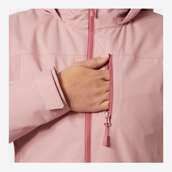 HELLY HANSEN ž jakna 34447 057 CREW HOODED MIDLAYER 2.0 pink salt
