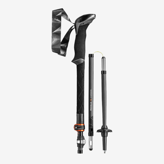 LEKI pohodne palice 65220621 MAKALU FX CARBON black orange naturalcarbon