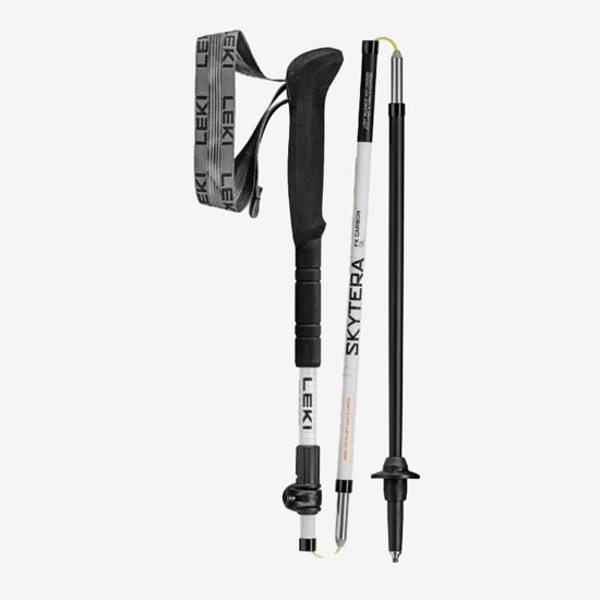 LEKI pohodne palice 65520661 SKYTERA FX CARBON SL white black orange