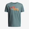 UNDER ARMOUR otr majica 6005069-323 OVERLAY WORDMARK BOY'S SHORT SLEEVE serpentine blaze orange