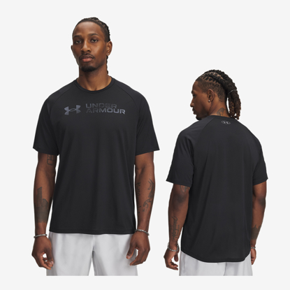 UNDER ARMOUR m majica 6005116-001 TECH™ REFLECTIV black titan grey