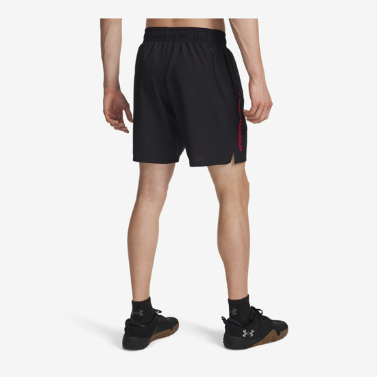UNDER ARMOUR m hlače 1383356-007TECH WOVEN WORDMARK SHORTS black racer red