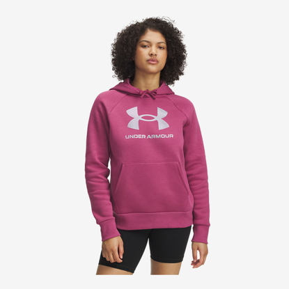 UNDER ARMOUR ž kapucar  6003710-659 RIVAL FLEECE SHIMMER HOODIE fucsia dusk