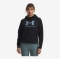 UNDER ARMOUR ž kapucar RIVAL FLEECE SHIMMER HOODIE black iride