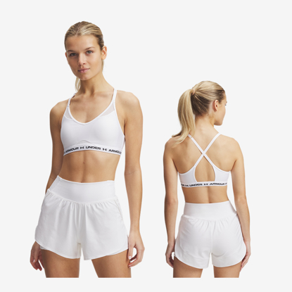 UNDER ARMOUR ž trening top 1386424-100 CROSSBACK LOW SPORTS BRA white