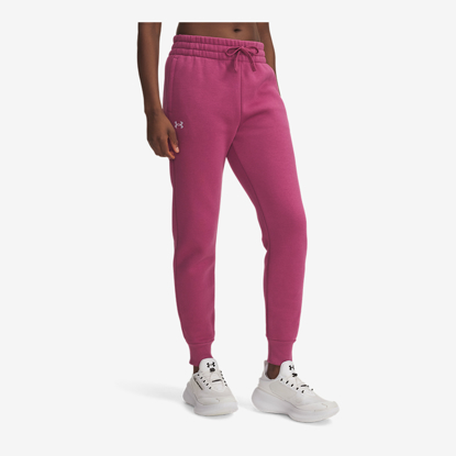 UNDER ARMOUR ž hlače  1379438-659  RIVAL FLEECE JOGGERS fucsia dusk