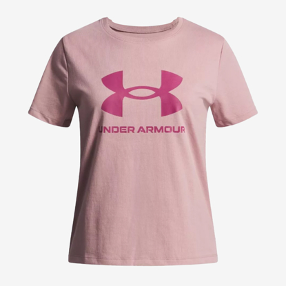 UNDER ARMOUR otr majica 1389756-673 BIG LOGO SHORT SLEEVE tourmaline pink