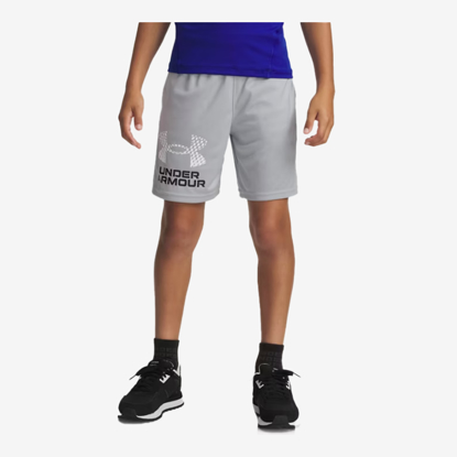 UNDER ARMOUR otr hlače 1383333-011 TECH LOGO SHORTS mod gray white