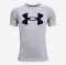 UNDER ARMOUR otr majica TECH BIG LOGO SHORT SLEEVE mod gray light heather black