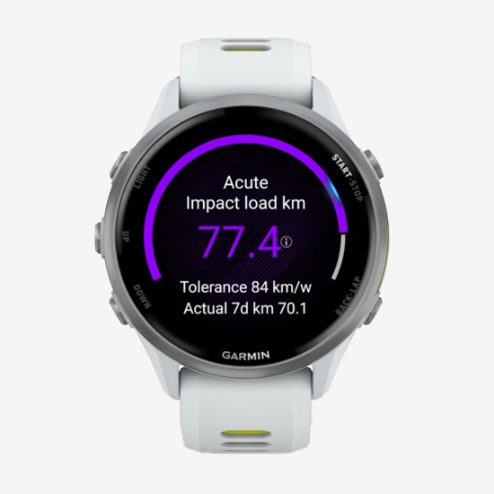 GARMIN športna ura FORERUNNER ® 970 010-02969-11 whitestone translucent amp yellow band