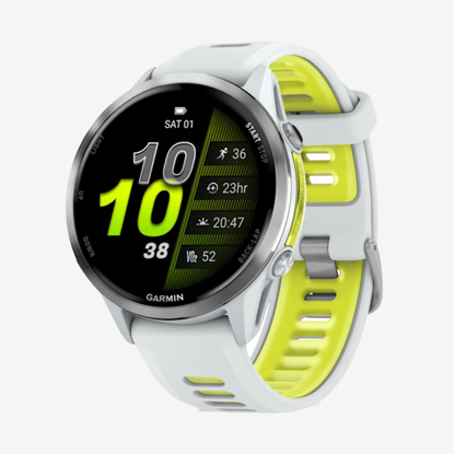 	GARMIN športna ura FORERUNNER ® 970 010-02969-11 whitestone translucent amp yellow band