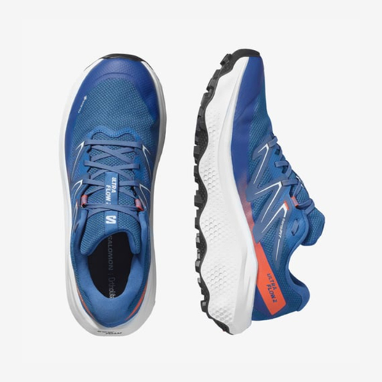 SALOMON m trail copati 479815 ULTRA FLOW 2 GTX dark blue/ballad blue/cherry tomato