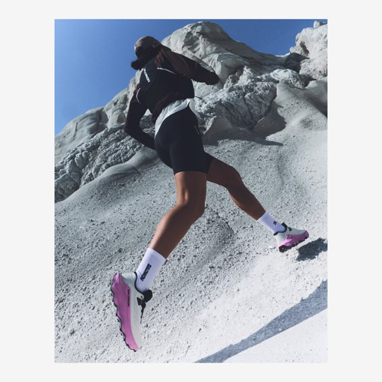 SALOMON ž trail copati 478745 ULTRA GLIDE 3 almond milk/cyclamen