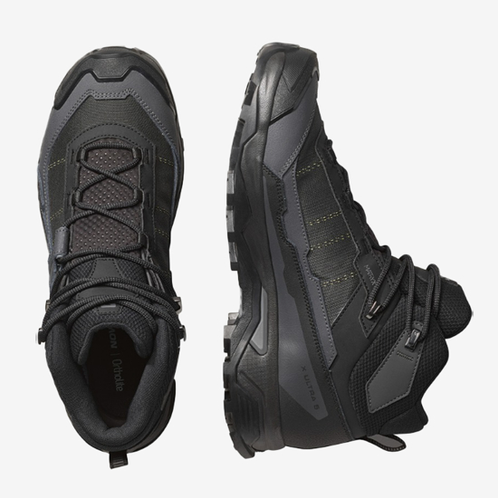 SALOMON m pohodni čevlji 477542 X ULTRA 5 MID GTX black/asphalt/castlerock
